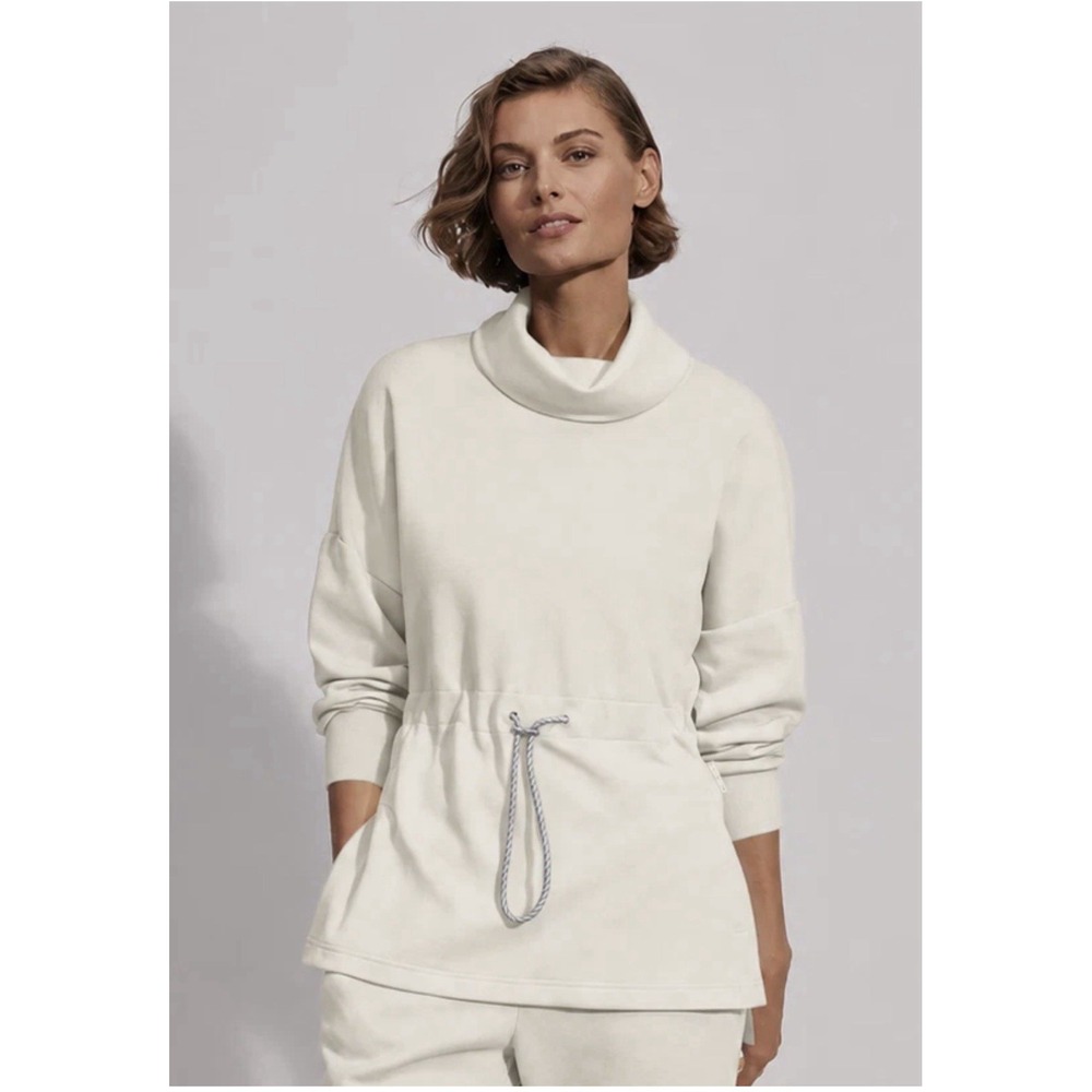 Varley The Freya Sweat Funnel Neck Sweatshirt Womens XXS Double Soft #GH11-4